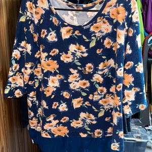 Lauren Conrad Floral Blouse